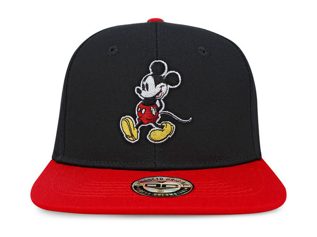 GORRA MICKEY MOUSE DISNEY ORIGINAL PLANA CLÁSICA NEGRO/ROJO (TALLA ADULTO) OC CAPS