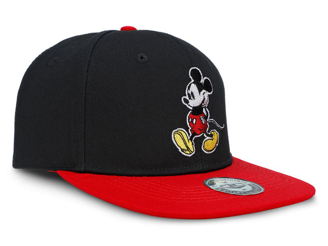 GORRA MICKEY MOUSE DISNEY ORIGINAL PLANA CLÁSICA NEGRO/ROJO (TALLA ADULTO) OC CAPS
