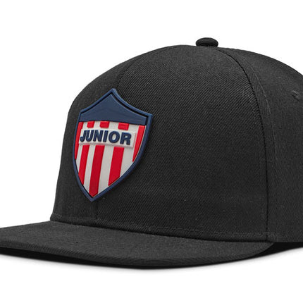 Gorra Junior FC Oficial Negro Plana Oc Caps