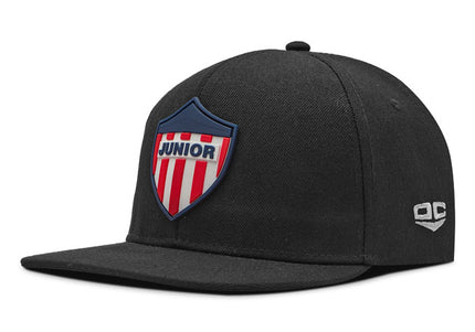 Gorra Junior FC Oficial Negro Plana Oc Caps