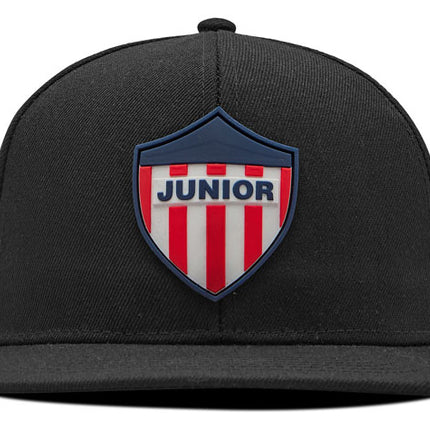 Gorra Junior FC Oficial Negro Plana Oc Caps