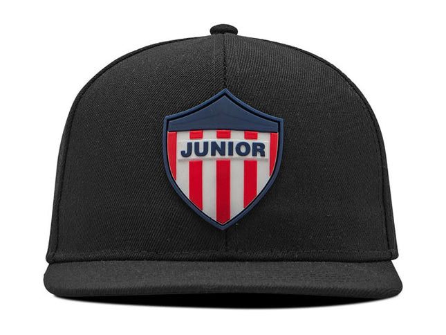 Gorra Junior FC Oficial Negro Plana Oc Caps