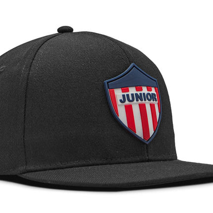 Gorra Junior FC Oficial Negro Plana Oc Caps