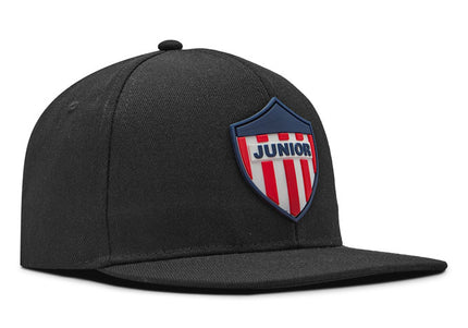 Gorra Junior FC Oficial Negro Plana Oc Caps