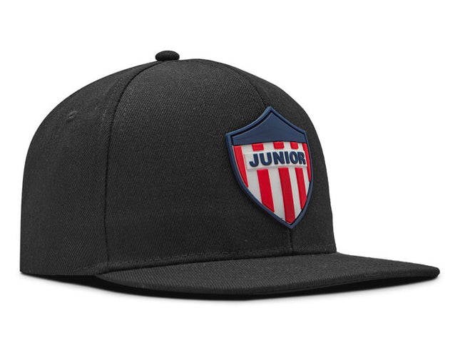 Gorra Junior FC Oficial Negro Plana Oc Caps
