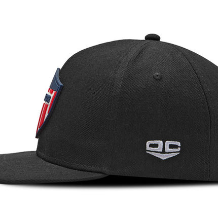 Gorra Junior FC Oficial Negro Plana Oc Caps