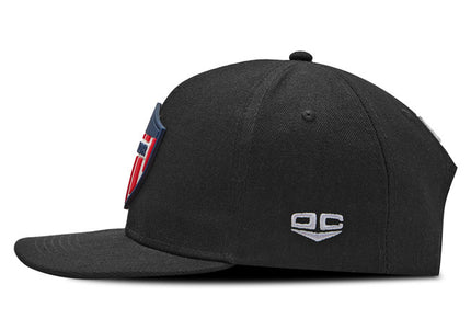 Gorra Junior FC Oficial Negro Plana Oc Caps