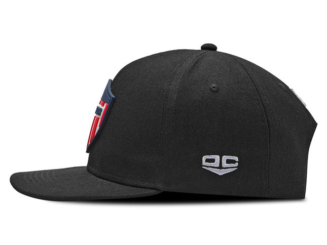 Gorra Junior FC Oficial Negro Plana Oc Caps