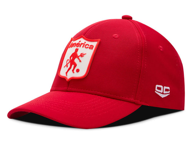 Gorra América de Cali Oficial OC Caps Deportiva roja