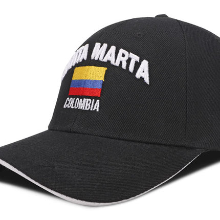 Gorra Santa Marta Colombia Souvenir Negro OC Caps