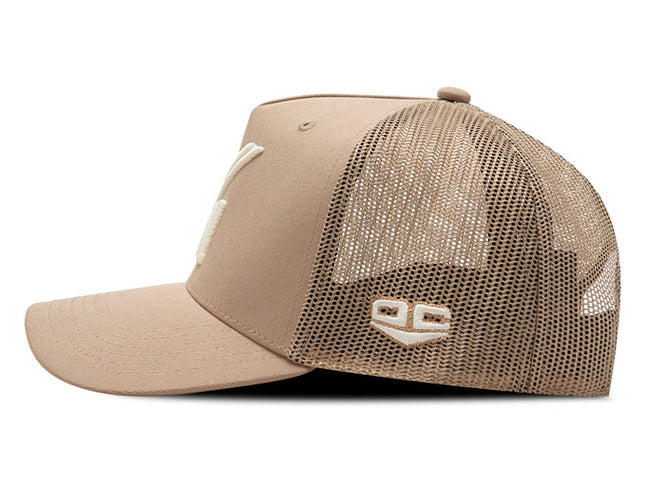 Gorra Atlético Nacional Oficial Beige Malla A/N
