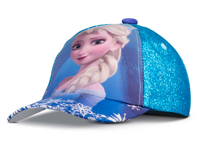 GORRA FROZEN ORIGINAL CON BRILLOS DE VISERA CURVA