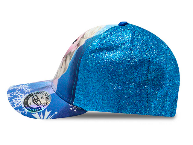 GORRA FROZEN ORIGINAL CON BRILLOS DE VISERA CURVA