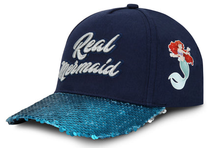 GORRA PRINCESAS DISNEY ORIGINAL ARIEL SIRENA LENTEJUELAS OC CAPS