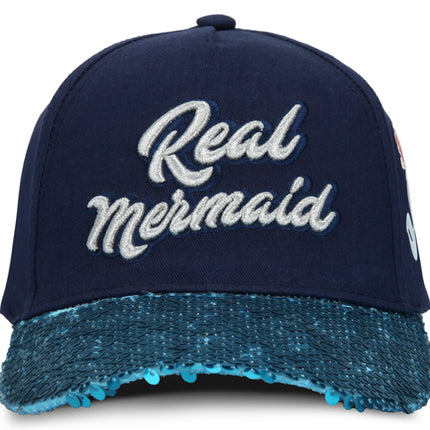 GORRA PRINCESAS DISNEY ORIGINAL ARIEL SIRENA LENTEJUELAS OC CAPS