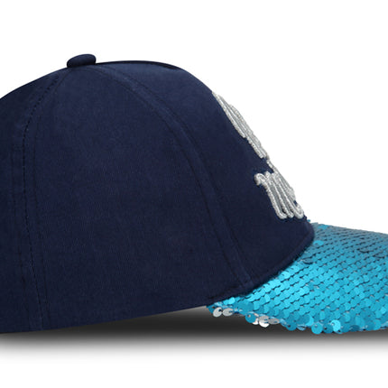 GORRA PRINCESAS DISNEY ORIGINAL ARIEL SIRENA LENTEJUELAS OC CAPS