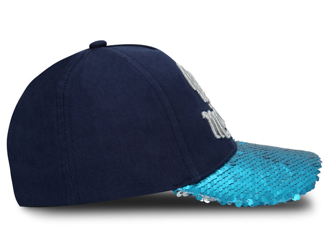 GORRA PRINCESAS DISNEY ORIGINAL ARIEL SIRENA LENTEJUELAS OC CAPS