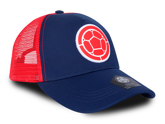 Gorra FCF oficial Selección Colombia Malla FCFE-0624 azul/rojo