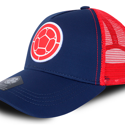 Gorra FCF oficial Selección Colombia Malla FCFE-0624 azul/rojo