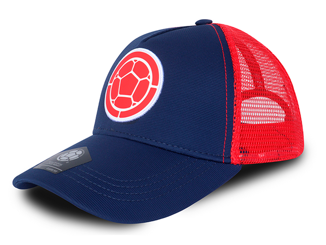 Gorra FCF oficial Selección Colombia Malla FCFE-0624 azul/rojo