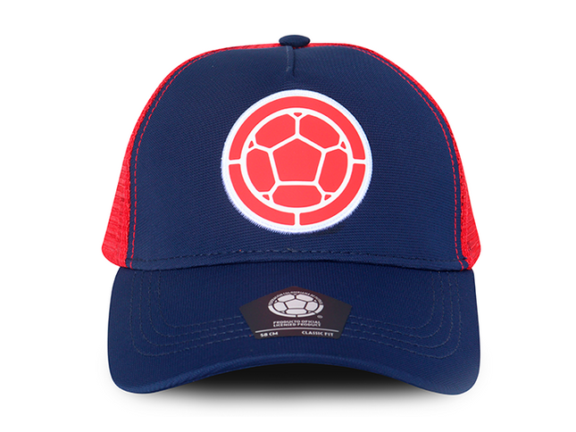 Gorra FCF oficial Selección Colombia Malla FCFE-0624 azul/rojo