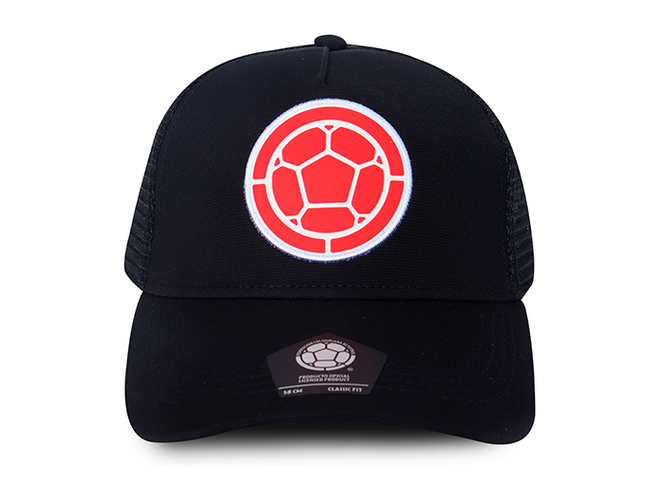 Gorra FCF oficial Selección Colombia Malla FCFE-0624 negro