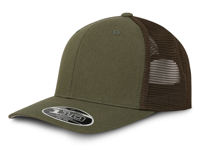 Gorra Flexfit 110M Mesh Verde Oliva Malla