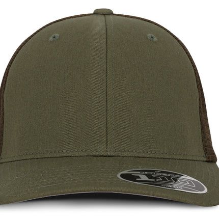 Gorra Flexfit 110M Mesh Verde Oliva Malla