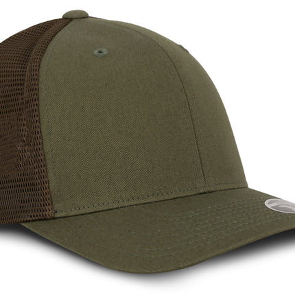 Gorra Flexfit 110M Mesh Verde Oliva Malla