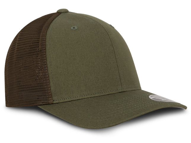 Gorra Flexfit 110M Mesh Verde Oliva Malla