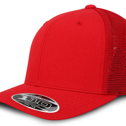 Gorra Flexfit 110M Mesh Rojo Malla