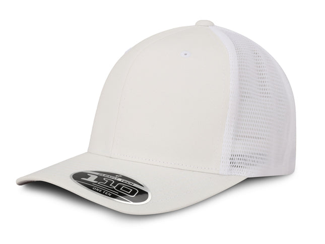 Gorra Flexfit 110M Mesh Blanca Malla