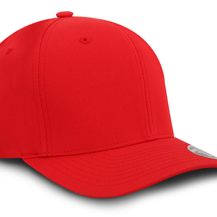 Gorra Flexfit 110 Tactel Velcro BK Rojo