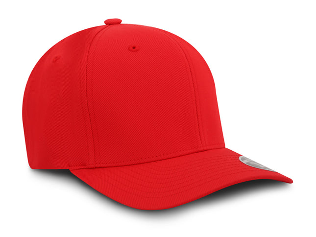 Gorra Flexfit 110 Tactel Velcro BK Rojo