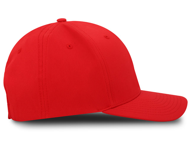 Gorra Flexfit 110 Tactel Velcro BK Rojo