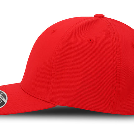 Gorra Flexfit 110 Tactel Velcro BK Rojo