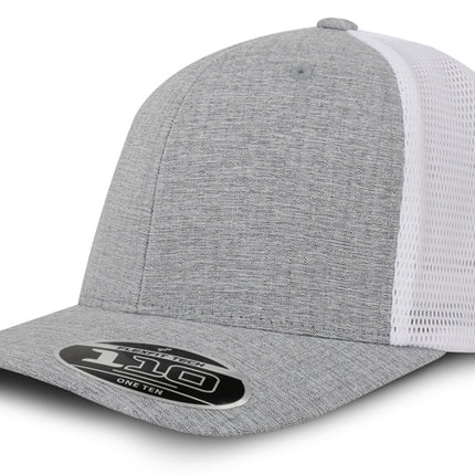 Gorra Flexfit 110MT Mesh Melange/Blanco Malla