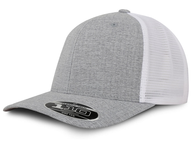 Gorra Flexfit 110MT Mesh Melange/Blanco Malla