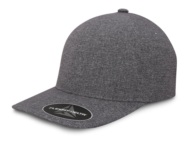 Gorra Flexfit Delta 180A Carbon Gris Oscuro Ajustable