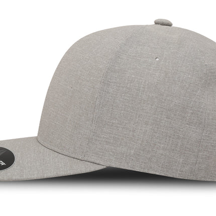Gorra Flexfit Delta 180A Carbon Gris Claro Ajustable