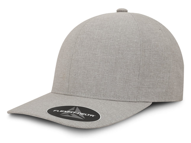 Gorra Flexfit Delta 180A Carbon Gris Claro Ajustable