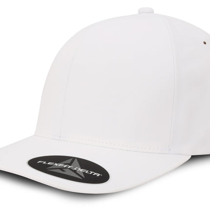 Gorra Flexfit Delta 180A Blanca Ajustable
