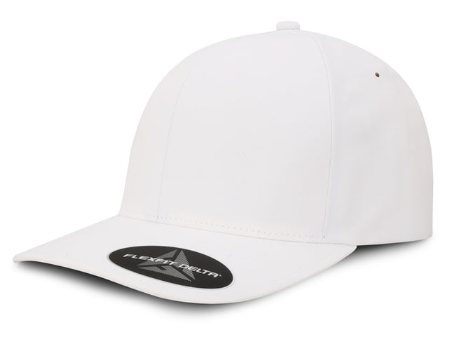 Gorra Flexfit Delta 180A Blanca Ajustable