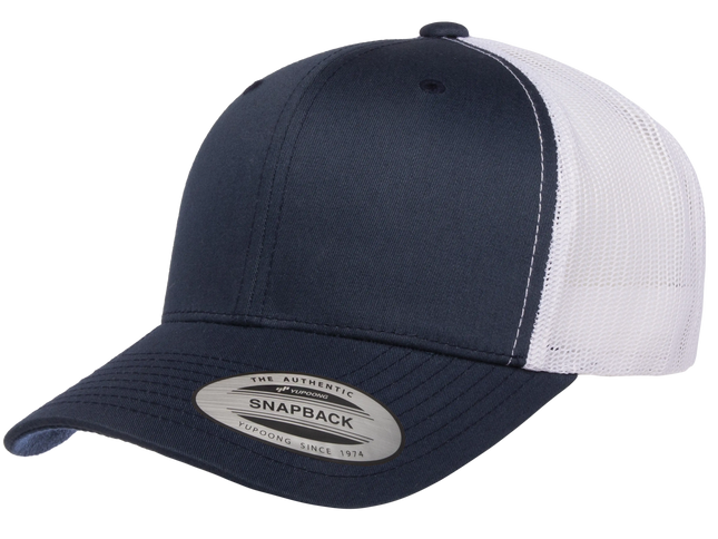 Gorra Flexfit 6606T Retro trucker Azul oscuro / Blanco