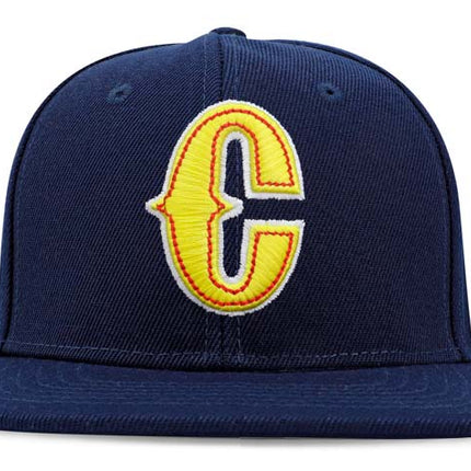 Gorra Selección Colombia de Béisbol Oficial Fánaticos Plana Azul oscuro