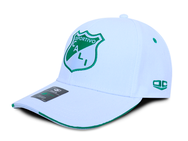 Gorra Deportivo Cali Oficial OC Caps Clásica 1912 blanca