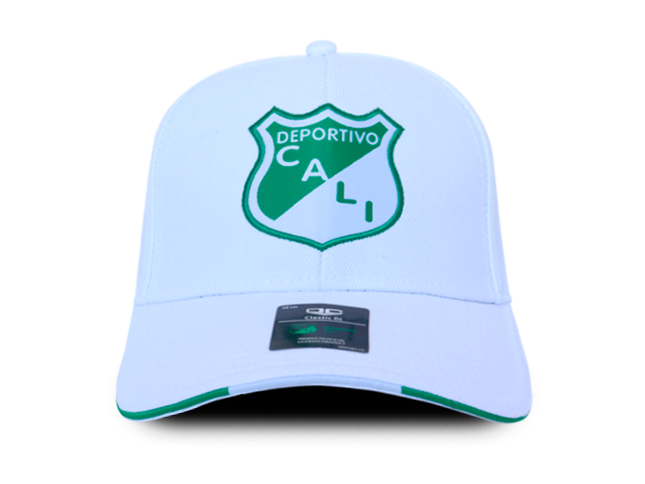 Gorra Deportivo Cali Oficial OC Caps Clásica 1912 blanca