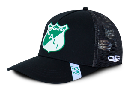 Gorra Deportivo Cali Oficial OC Caps Malla negro