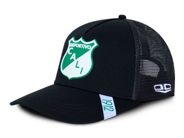 Gorra Deportivo Cali Oficial OC Caps Malla negro