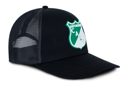 Gorra Deportivo Cali Oficial OC Caps Malla negro